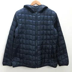 d■ユニクロ/UNIQLO ウルトラライトウォームパデットジャケット/172226【XL】紺/LADIES/84T【中古】■のサムネイル