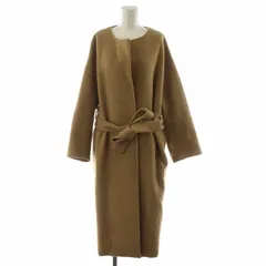 Lisiere L'Appartement リジェール アパルトモン Lisiere N C coat ノーカラーコート ロング丈 ウール アウター 34 ベージュ 19020570002930 /AN40のサムネイル