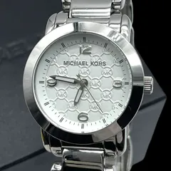 新品電池 稼働品 MICHAEL KORS マイケルコース MK3157 ジェイニー レディース腕時計 クォーツ QZ 3針 白文字盤 シルバー 箱付きのサムネイル