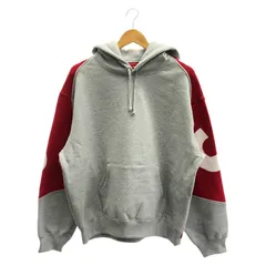 【中古】supreme Big logo Jacquard Hooded sweatshirt M グレー シュプリーム[66]のサムネイル