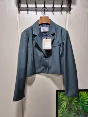 （セール）（新品）STYLENANDA スタイルナンダ クロップド ジャケット ターコイズ カーキのサムネイル