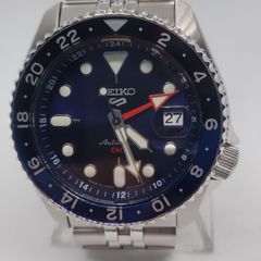 SEIKO セイコー 5スポーツ SBSC003 ネイビー系 自動巻 裏スケ - メルカリ