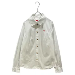 Vivienne Westwood RED LABEL(ヴィヴィアンウエストウッドレッドレーベル) Orb Logo Embroidered Long-Sleeve Shirt オーブ ロゴ 刺繍 L/S シャツ 16-03-862001 2 ホワイトのサムネイル