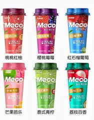 【15点1BOX】香飄飄 meco 蜜谷果汁茶 果汁ティー、0カロリー、ランダム発送、フルーツティー 即飲茶 中国の人気ドリンク、オフィス用ドリンク、夏クールダウン 6種類味から選べる 1点 400g 果汁25% 中華飲料  お茶清涼飲料 ドリンクのサムネイル