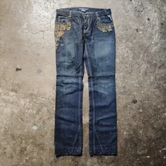RALPH LAUREN 90s レースアップリケデニムパンツ ビーズ ラルフローレン 1990sのサムネイル