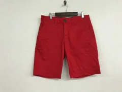 本物アルマーニエクスチェンジARMANI AXコットンチノハーフショートパンツサーフミリタリーワークアメカジビジネススーツゴルフストリートスケータースポーツメンズ赤レッド30Mのサムネイル