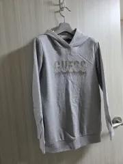 GUESS 起毛 フードTシャツ グレーのサムネイル