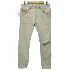 2000s DIESEL damage painting denim pants - メルカリ