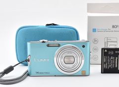 完動美品] Panasonic Lumix DMC-FX66 ブルー ルミックス コンパクト