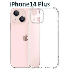 iPhone14plus 소프트 케이스 클리어 케이스 일체형 렌즈 보호 화면 보호 TPU 소재 내충격 각 떨어짐 방어