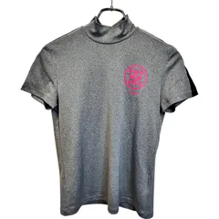 G/FORE ジーフォア ゴルフ Cocoty ベアムース 半袖 モックネック Tシャツ 073215054-0003 36 グレー/ピンク レディースのサムネイル