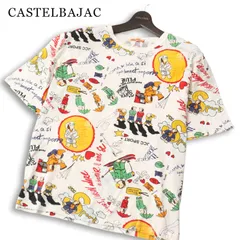 CASTELBAJAC カステルバジャック 春夏★ 半袖 総柄 キャラクター プリント Tシャツ カットソー Sz.3 メンズのサムネイル