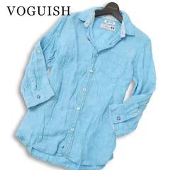 VOGUISH ヴォーギッシュ ルパート 春夏★ 麻100％ フレンチ リネン 七分袖 シャツ Sz.XL メンズのサムネイル