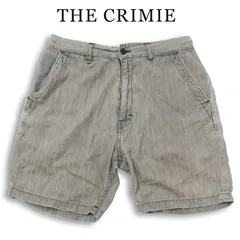 THE CRIMIE クライミー 春夏★ ウォッシュ加工 ストレッチ デニム ハーフ ショート パンツ ジーンズ 日本製 Sz.M メンズのサムネイル