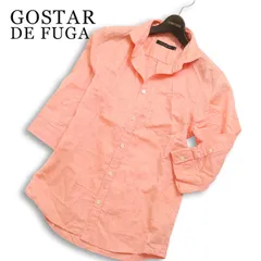 GOSTAR DE FUGA ゴスタール ジ フーガ 春夏★ 七分袖 麻 リネン混 スリム シャツ 日本製 Sz.44 メンズのサムネイル