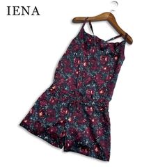 IENA イエナ 春夏★ 花柄 総柄 ショート オールインワン サロペット 日本製 Sz.F レディース