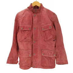 ベルスタッフ Belstaff TRIALMASTER PANTHER JACKET トライアルマスター パンサー ジャケット MADE IN ITALY イタリア製 裏地チェック  リアル レザー シングル ライダース  ジャケット モーターサイクル メンのサムネイル