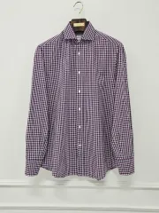 ブルネロクチネリ ギンガム CHECK シャツのサムネイル