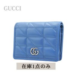 未使用に近い】GUCCI パイソン アニマル柄 GG マーモント 二つ折り