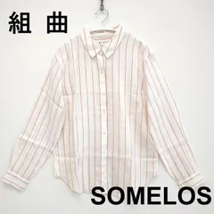 【組曲（KUMIKYOKU）（くみきょく）】SOMELOS（ソメロス）マルチストライプ　シャツ　ウォッシャブル【1034】のサムネイル