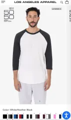 ロサンゼルス アパレル los angeles apparel ラグランのサムネイル