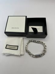 美品・箱保存袋付】グッチ GUCCI ブレスレット 喜平 チェーン プレート