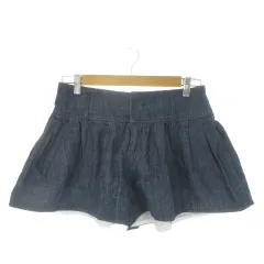 ジルスチュアート JILL STUART キュロット ショートパンツ 4 紺 ネイビー フレア プリーツ /AO32 ■GY58のサムネイル