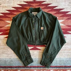 Carhartt WIP リメイク クロップド ワークシャツ XLのサムネイル