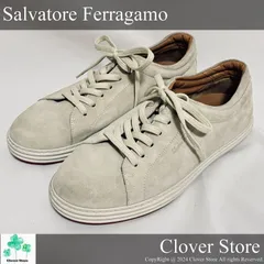 価格交渉お気軽にどうぞ！  【ABランク】Salvatore Ferragamo サルバトーレ フェラガモ  スニーカー シューズ UK 7EE 25cm相当 ベージュのサムネイル