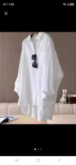 ルーズフィット シャツ 白のサムネイル