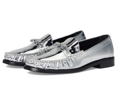 スチュアート ワイツマン レディース シューズ スリッポン・ローファー Stuart Weitzman Lottie Bow Loafer Silver シルバー