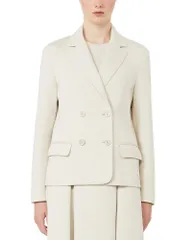 マックスマーラ レディース アウター コート Max Mara Smmbadia Double Breasted Pea Coat Beige ベージュのサムネイル