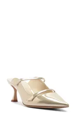 アレクサンドラバードマン レディース シューズ パンプス トール Alexandre Birman Tita Metallic Pointed Toe Mule Pump Gold ゴールドのサムネイル