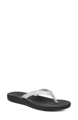サヌーク レディース シューズ サンダル Sanuk Cosmic Shores Water Friendly Flip Flop Black ブラックのサムネイル