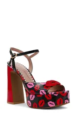 ベッツィジョンソン レディース シューズ ヒール プラットフォーム サンダル アンクル Betsey Johnson Allyson Ankle Straplatform Sandal Multi Lのサムネイル