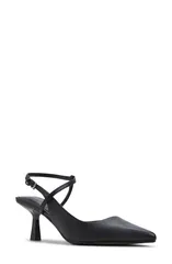 アルド レディース シューズ ヒール アンクル ALDO Axelle Ankle Strapointed Toe Pump Black ブラックのサムネイル