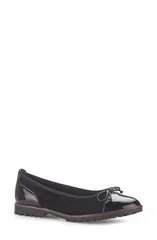 ガボール レディース シューズ パンプス Gabor Patent Bow Flat Black ブラックのサムネイル