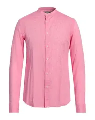 ダニエレ アレッサンドリー二 メンズ トップス シャツ DANIELE ALESSANDRINI HOMME リネンシャツ Pink ピンクのサムネイル