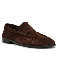 スティーブ マデン レディース シューズ スリッポン・ローファー Steve Madden Womens Hartly Softailored Loafers Dark Brown Suede ブラウのサムネイル