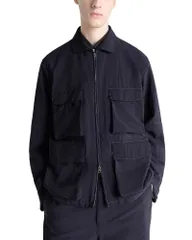 ルメール メンズ アウター ジャケット・ブルゾン Lemaire 3D Pocket Jacket Squid Inkのサムネイル