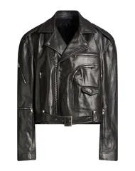 リックオウエンス レディース アウター ジャケット・ブルゾン RICK OWENS バイカージャケット Black ブラックのサムネイル