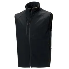 ラッセルアスレチック レディース アウター ジャケット・ブルゾン ジレ Russell Athletic Russell Mens 3 Layer Soft Shell Gilet Jacket Blのサムネイル