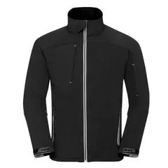 ラッセルアスレチック レディース アウター ジャケット・ブルゾン Russell Athletic Russell Mens Bionic Soft Shell Jacket Black ブラックのサムネイル