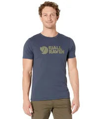フェールラーベン メンズ トップス シャツ ロゴ Fjallraven Logo TShirt Navy ネイビーのサムネイル