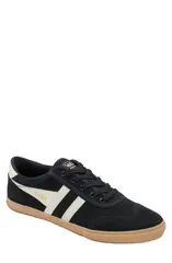 ゴラ メンズ シューズ スニーカー スエード Gola Badminton Suede Plimsoll Sneaker Black Off White Gum オフホワイトのサムネイル