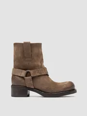 オフィチーネクリエイティブ レディース シューズ ブーツ・レインブーツ スエード Officine Creative Dana 003 Suede Harness Boots Green グリーンのサムネイル
