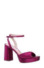 ニナ レディース シューズ ヒール サンダル Nina Stacie Sandal Wine ワインのサムネイル