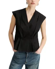 マレーラ レディース トップス シャツ Marella Mllbazar Crossover Neck Top Black ブラックのサムネイル