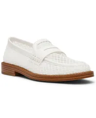 スティーブ マデン レディース シューズ スリッポン・ローファー メッシュ ヒール Steve Madden Womens Madison Mesh Block Heeloafer White Mesのサムネイル