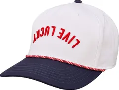 ブラックローバー メンズ アクセサリー 帽子 ダウン Black Clover Mens Upside Down Luck Golf Hat RedWhiteBlue ホワイトのサムネイル